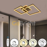 Lustra LED cu Telecomanda Azele 3 Tipuri de Lumini 160W Auriu